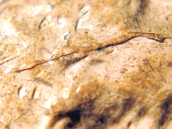 1959-D-Lincoln-Memorial-Cent---Nice-Size-Die-Crack-On-Obverse